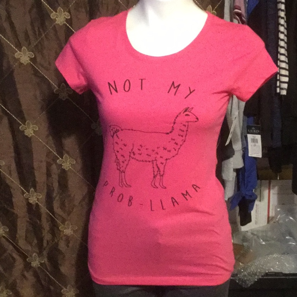 Size 3 XS, 2 S, 1 M, 1 L, 1 XL CUTE Pink tshirt.